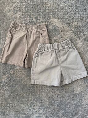 Bundle of 2 Rugged Bear Kids Elastic Waist Cotton Shorts